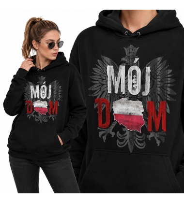 BLUZA DAMSKA Z KAPTUREM MÓJ DOM